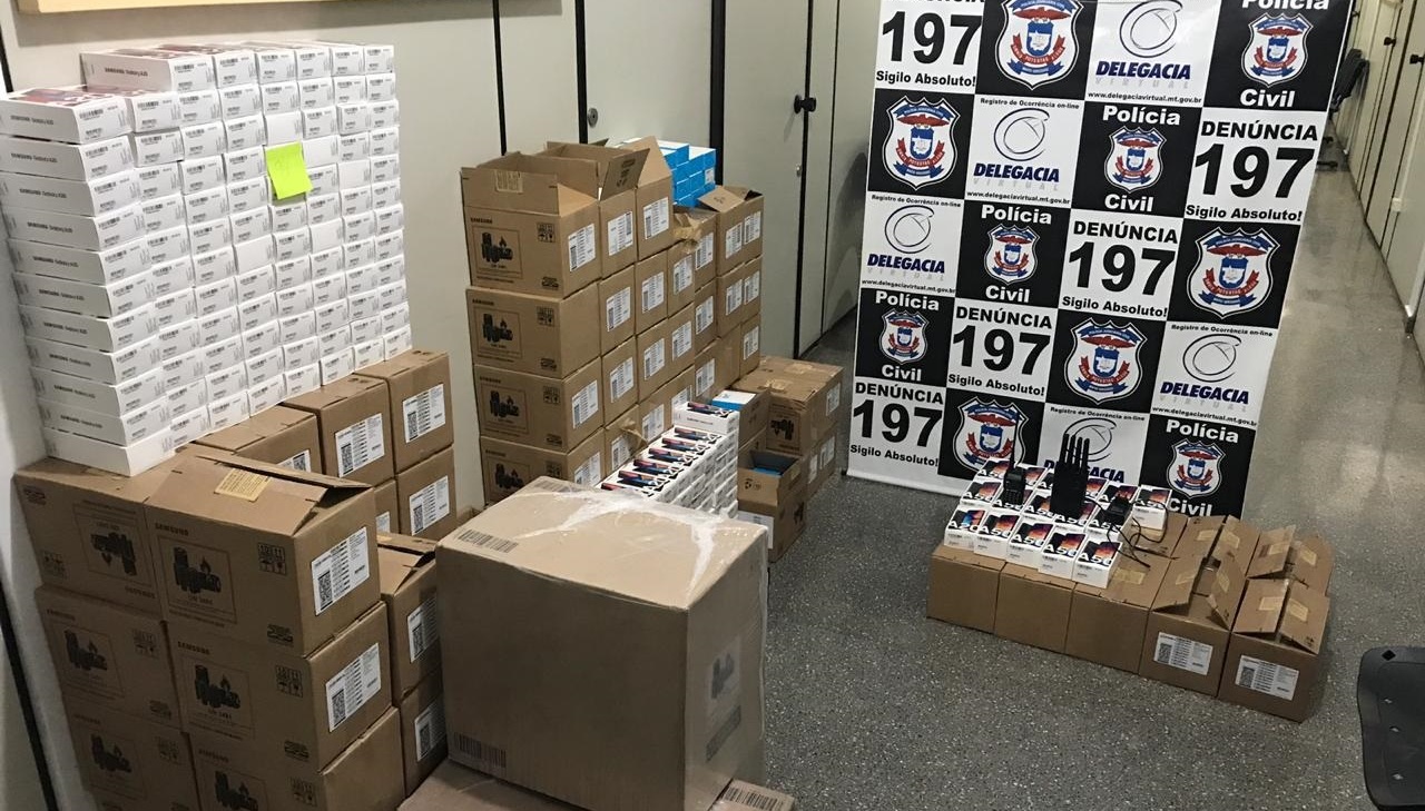 Polícia Civil recupera carga de celulares avaliada em mais R$ 1 milhão roubada no distrito da Guia