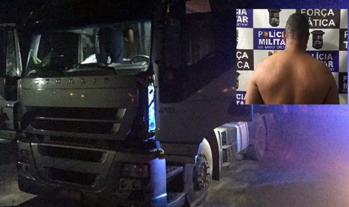 Motorista sequestrado é encontrado após roubo de carreta