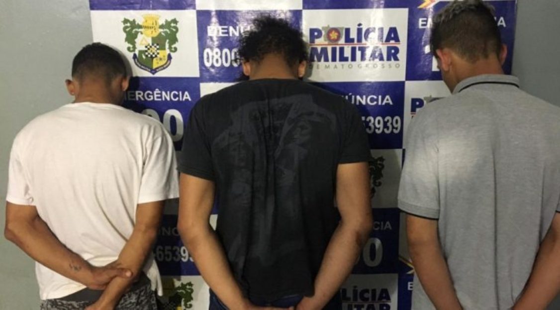 Trio é preso por furtar caminhonete no Jardim Esplanada