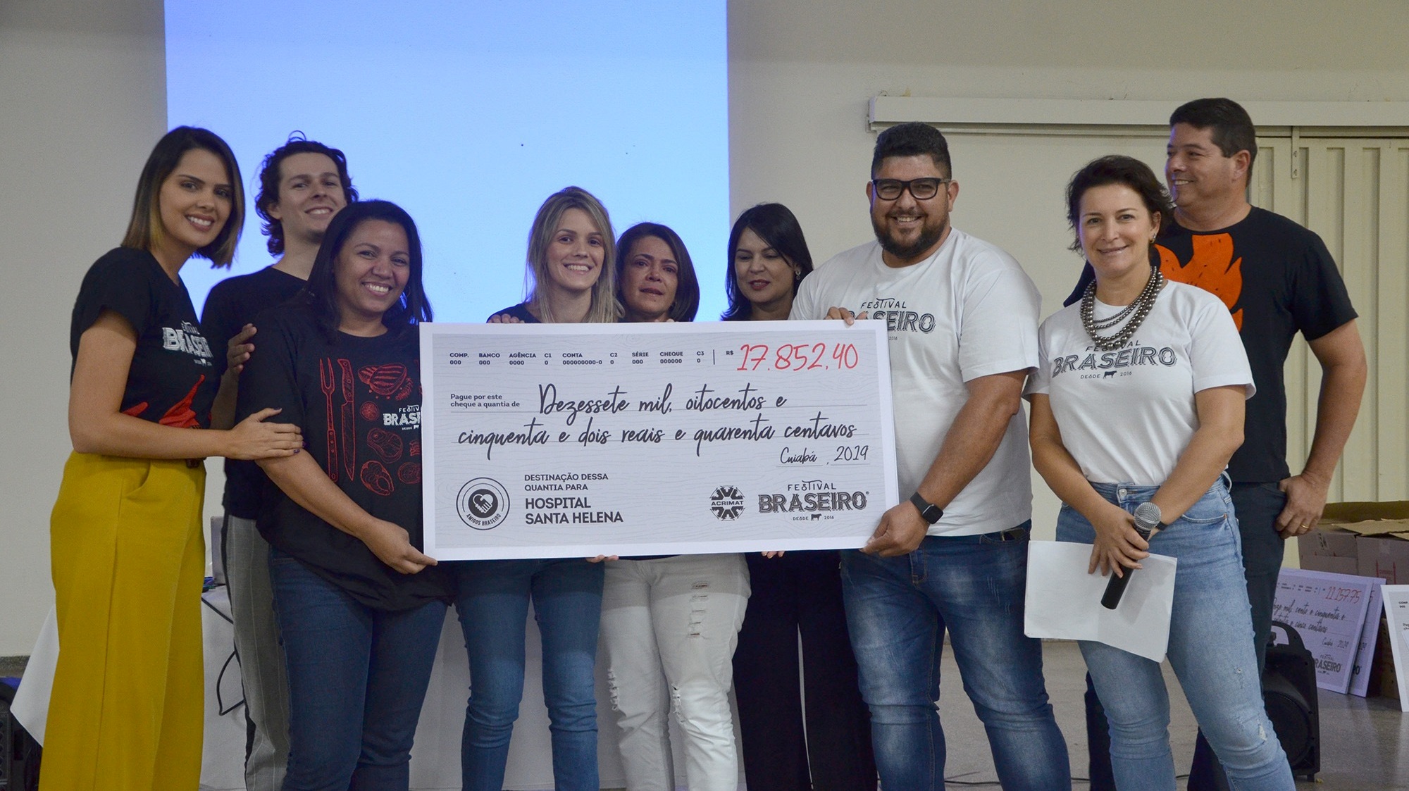 Organização do Braseiro entrega doações as 16 instituições filantrópicas