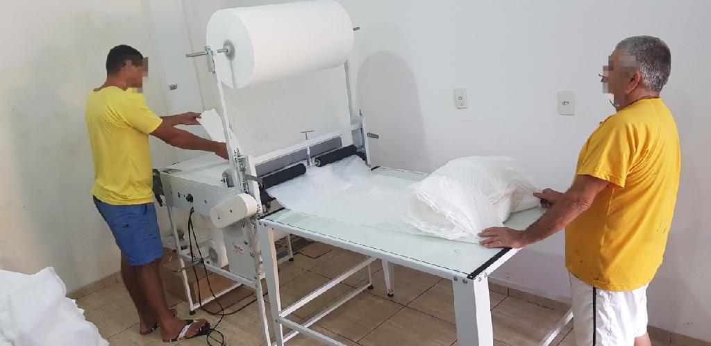 Reeducandos passam a fabricar fraldas em unidade prisional