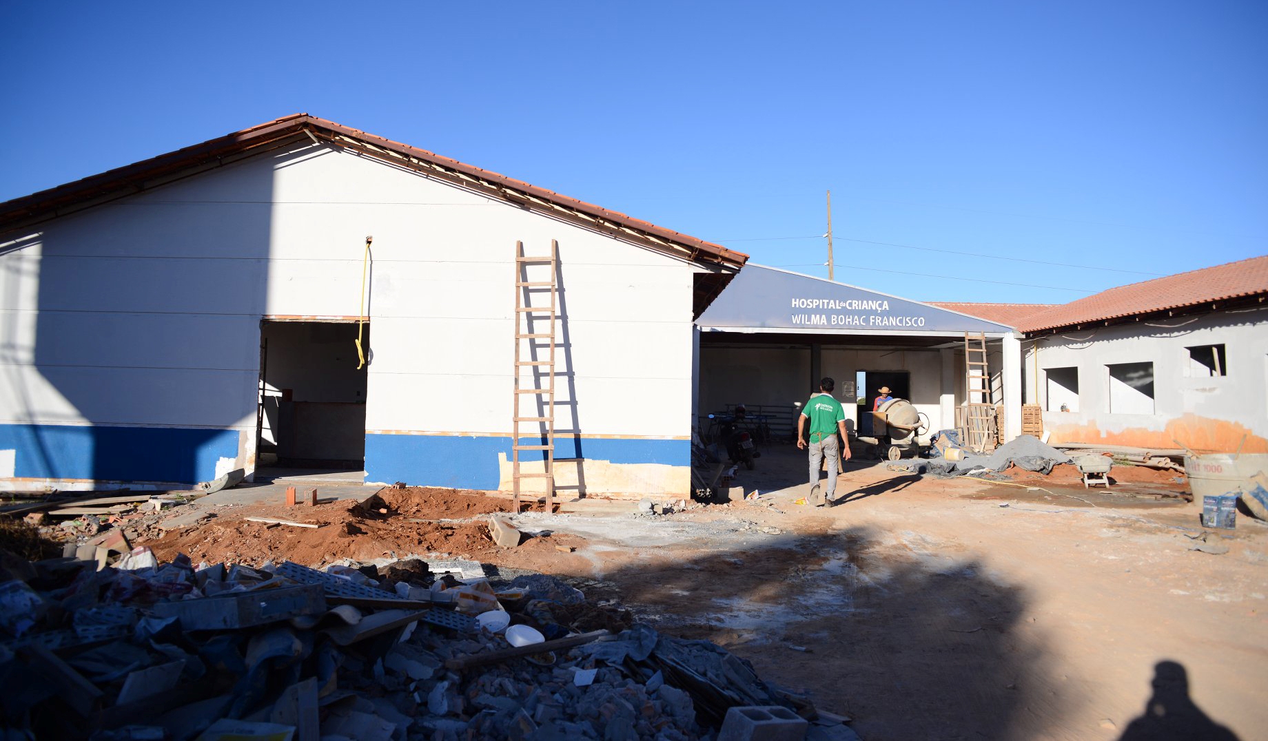 Obra do Hospital da Criança está em ritmo avançado