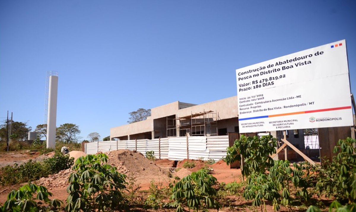 Obras para a construção de Abatedouro de Pesca estão 80% concluídas