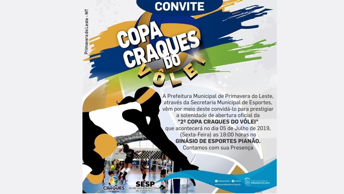 Começa nesta sexta-feira (5) a 2ª Copa Craques do Vôlei