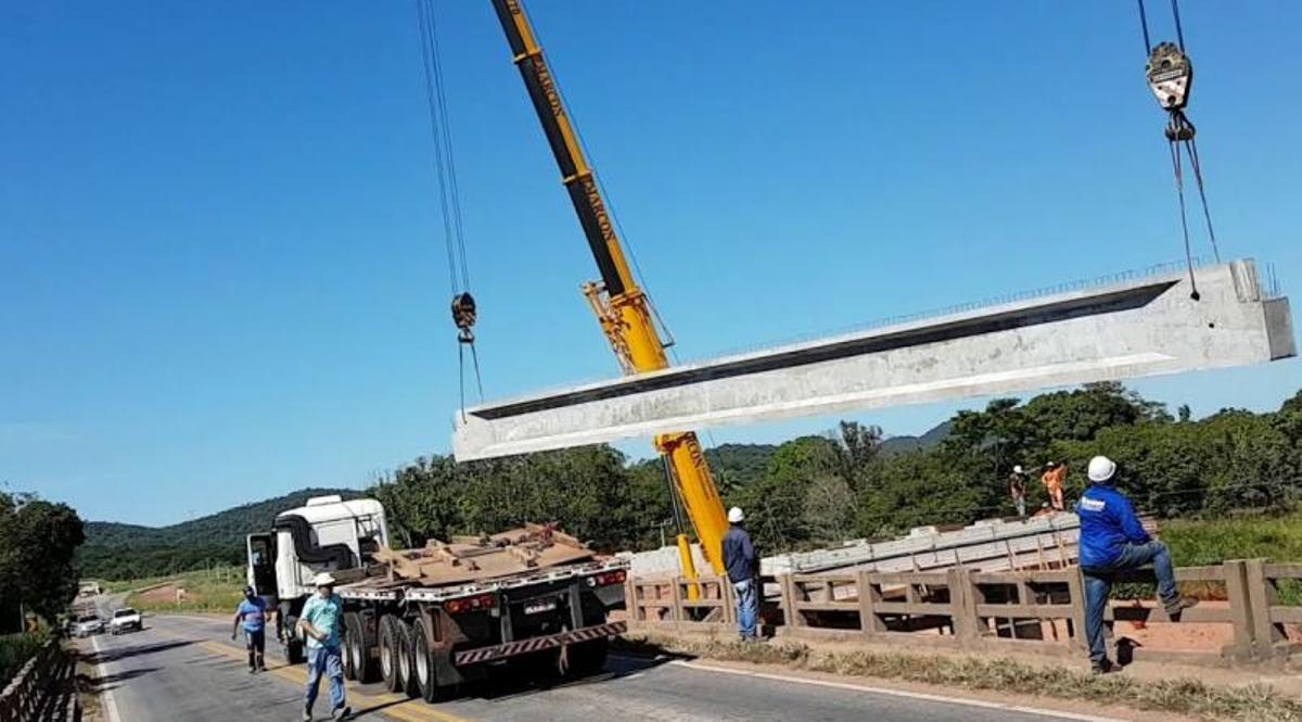 DNIT finaliza instalação de pontes sobre rio Aricá