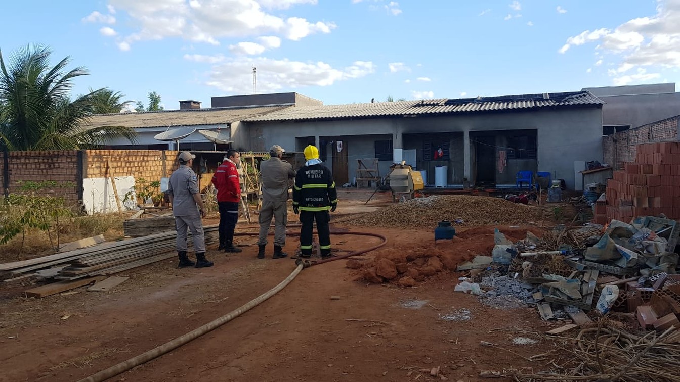 Marido discute com a mulher, coloca fogo na casa deles e é preso em Sorriso