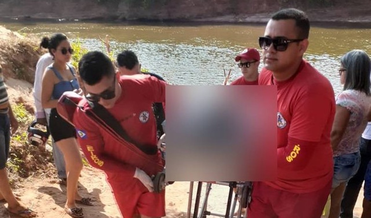 Banhista entra em rio após comer em festival, engasga com comida e morre afogado em Tesouro
