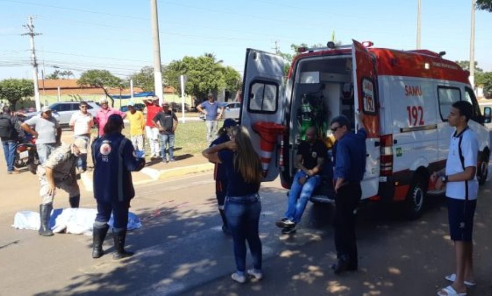Idoso morre atropelado na faixa de pedestre em Rondonópolis