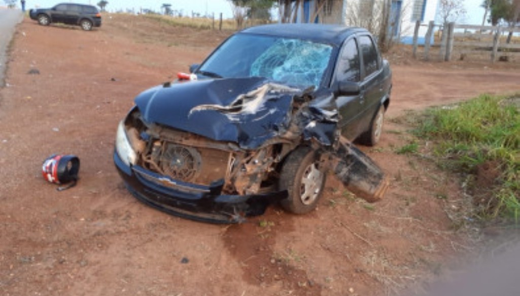 Acidente entre carro e moto deixa duas mulheres mortas em Araputanga