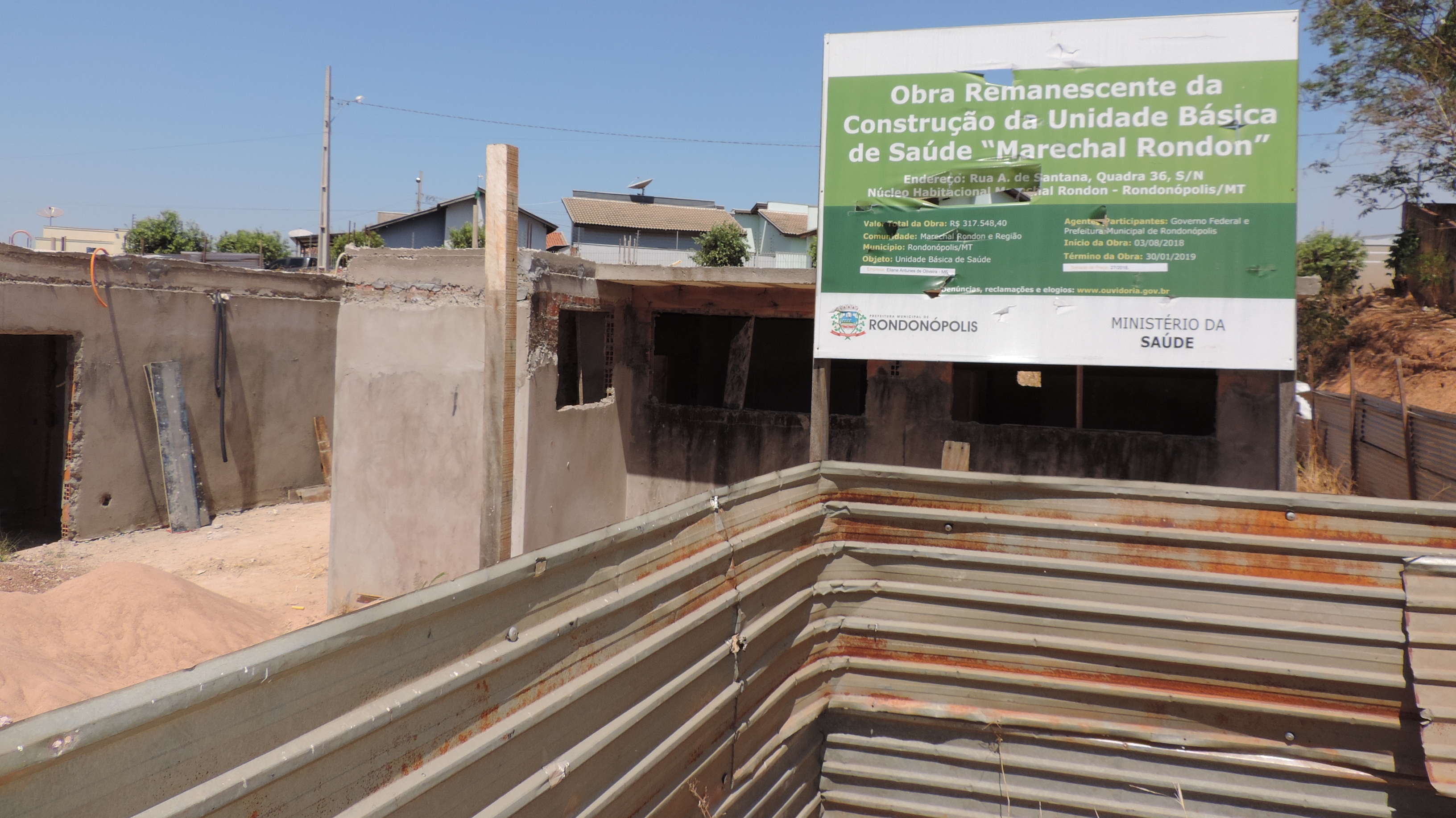 Saúde atua para dar continuidade em obras de PSFs que foram paralisadas