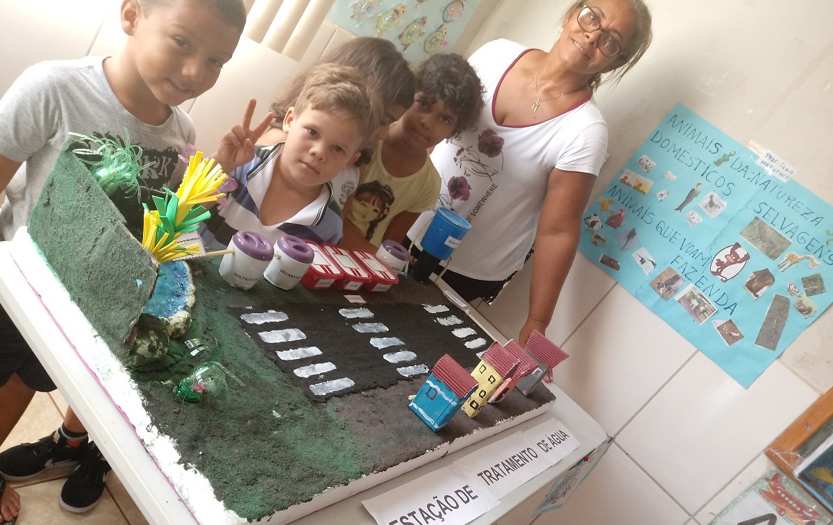 Noções de sustentabilidade orientam o olhar dos alunos da Emei Agton Kayron para cuidados com o meio ambiente