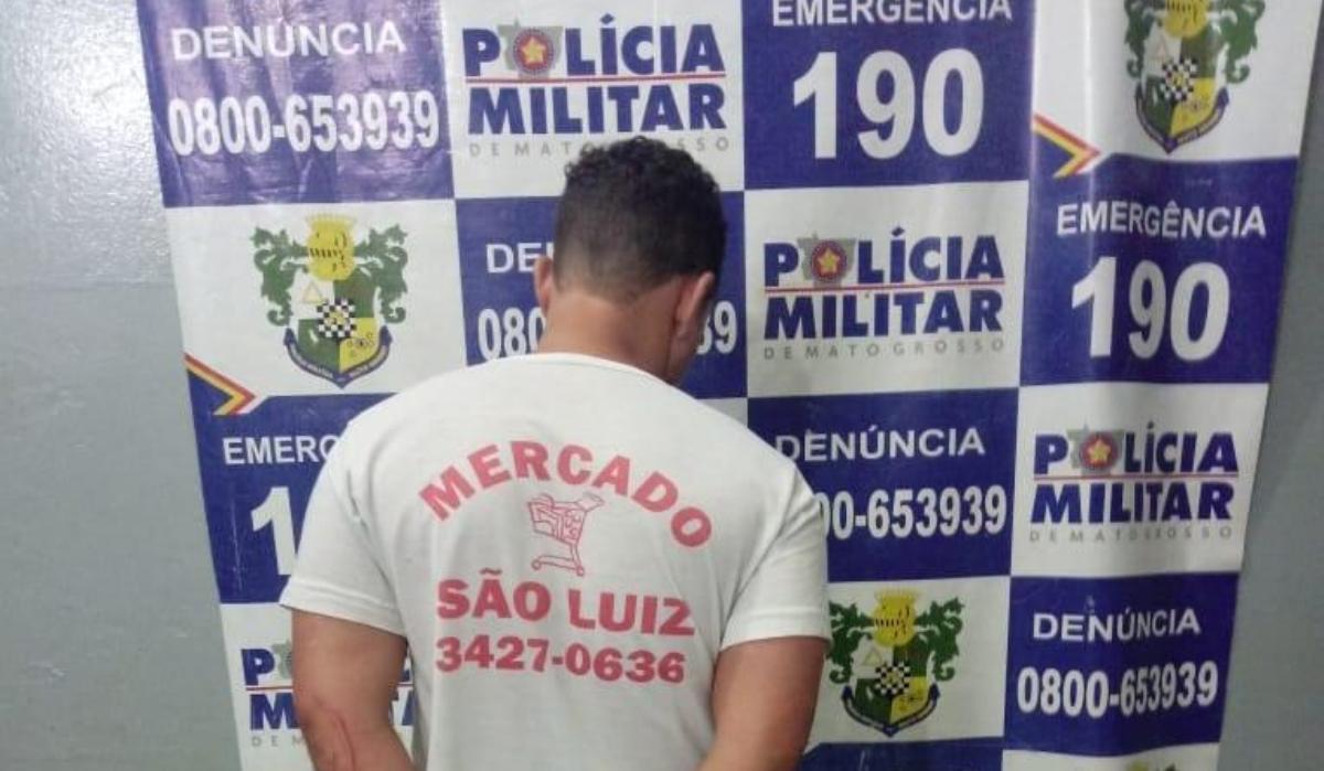 PM prende homem que ameaçou mulher grávida em Rondonópolis