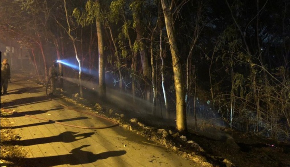 Queimada atinge parque estadual em Cuiabá e Corpo de Bombeiros tenta conter o fogo