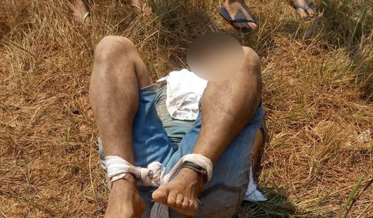 Homem tenta estuprar mulher que passeava com o filho e é espancado por moradores em Várzea Grande