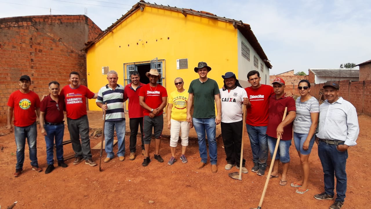 Deputado Thiago Silva incia projeto de mutirão para reforma de salões comunitários em Rondonópolis