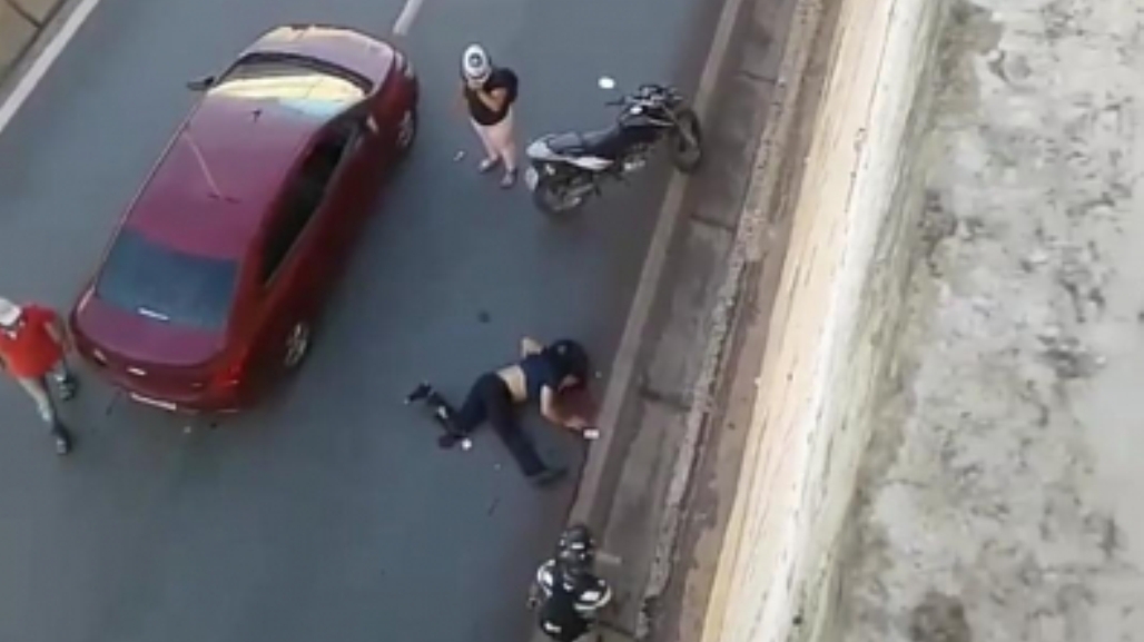 Motociclista despenca de viaduto e fica em coma no PS de Cuiabá
