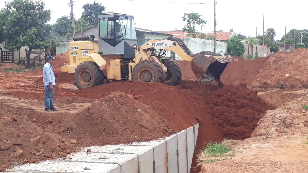 Obras de drenagem na Pelicanos e Garças estão em estágio avançado