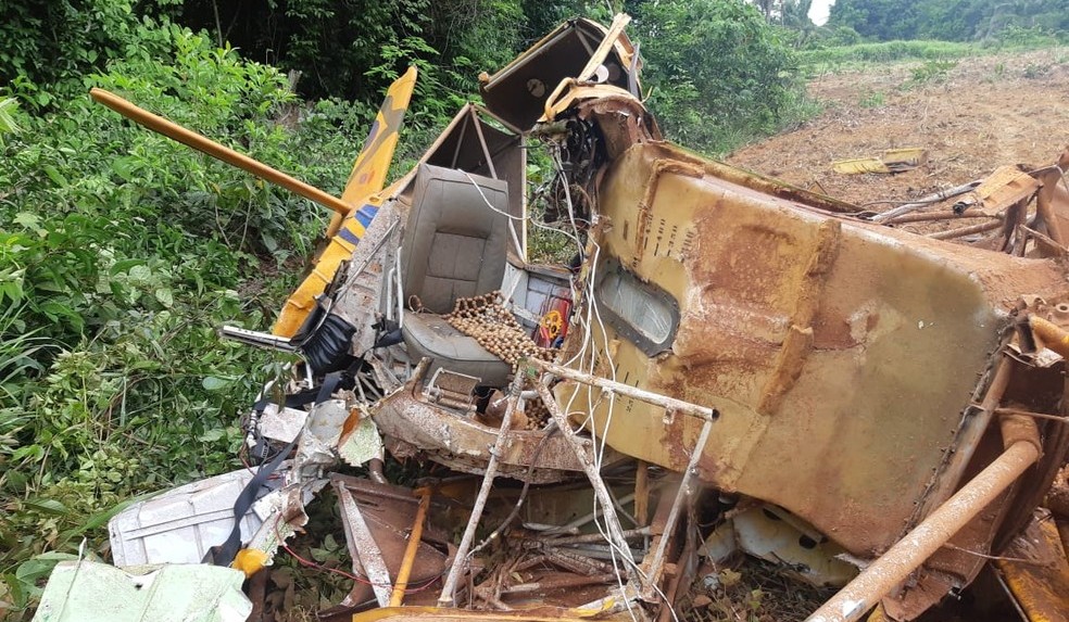 Piloto morre após avião agrícola cair durante pulverização de lavoura em Claudia