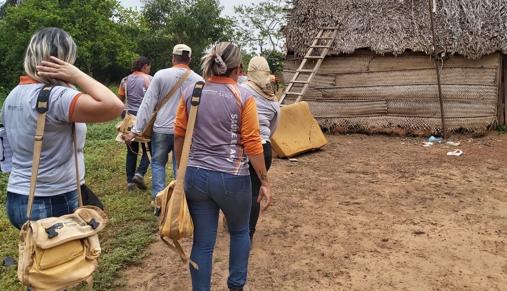 Indígenas de sete aldeias recebem serviços de saúde para o combate a endemias