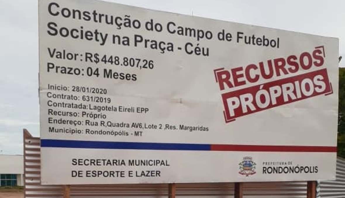 Praça do CEU no Residencial Margaridas ganhará campo de futebol societey