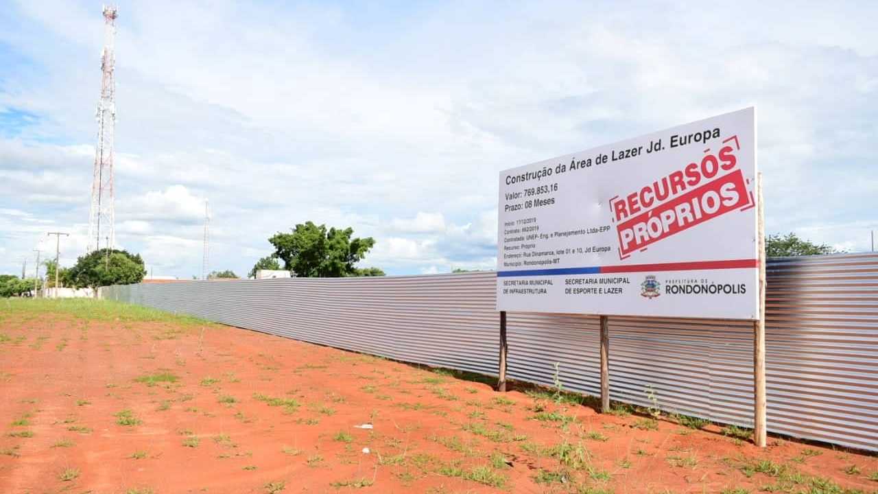 Sonho antigo dos moradores do Jardim Europa, praça de lazer caminha para se tornar realidade