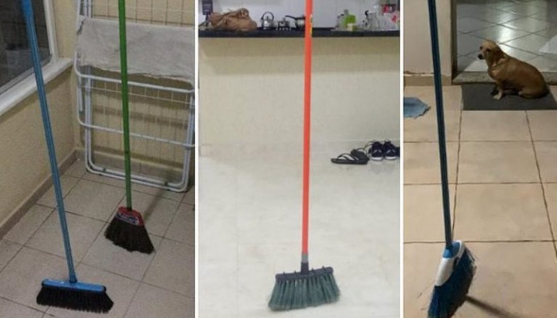 Brincadeira da “vassoura de pé” sozinha tem explicação científica