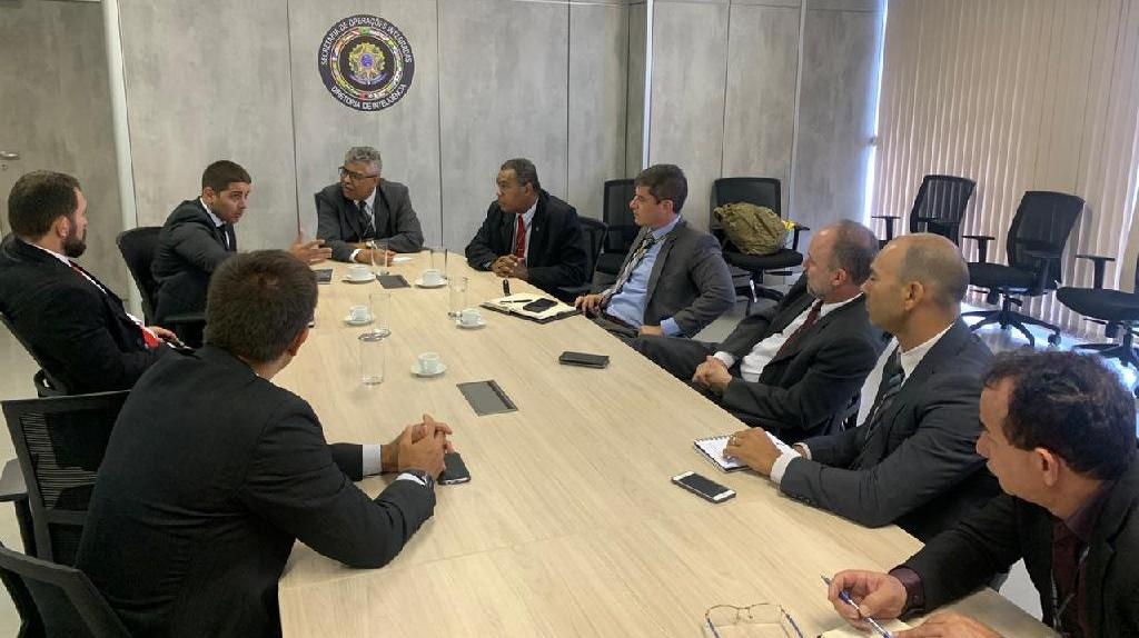 Comitiva de Mato Grosso esteve em Brasília para pedir investimentos em viaturas, armamentos e videomonitoramento