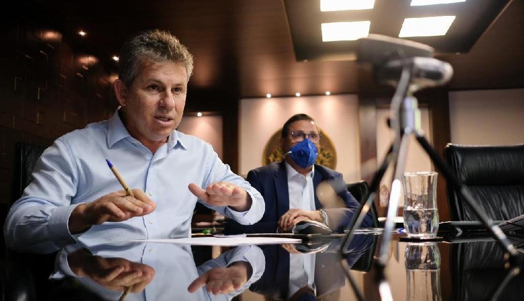 “Precisamos salvar vidas sem arruinar vidas”, afirma Mauro Mendes em vídeo conferência com governadores