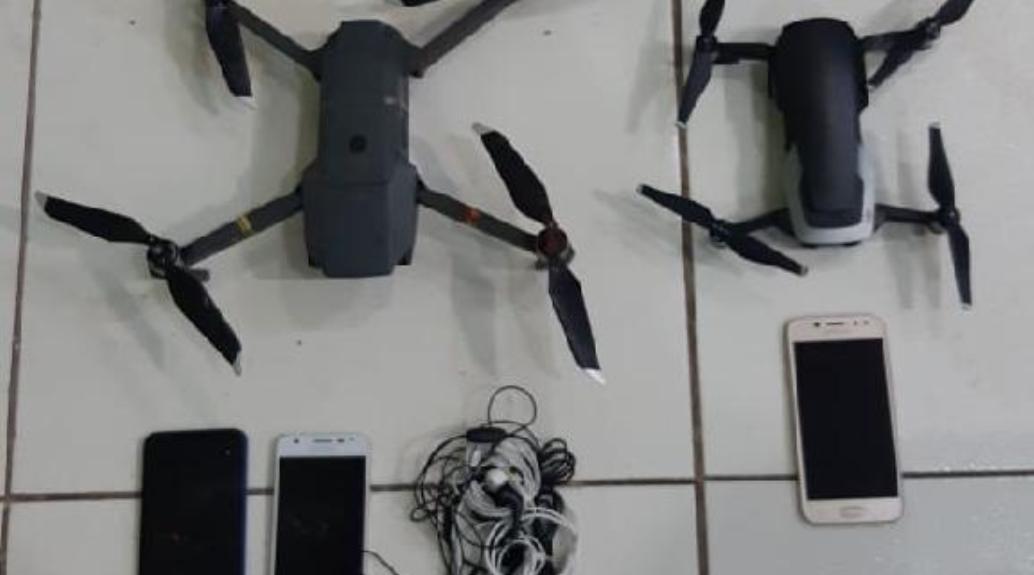 Agentes apreendem dois drones e três celulares em Rondonópolis
