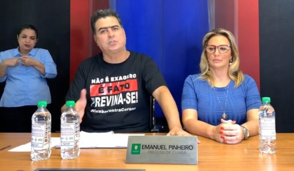 Cuiabá | Prefeito diz que decreto protege a vida, mantém comércios fechados e cita erros do prefeito de Milão