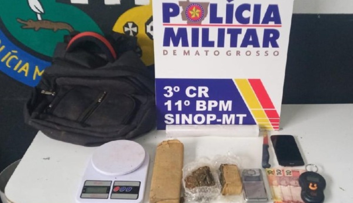 Sinop | Adolescente é apreendido e polícia encontra droga enterrada em terreno baldio