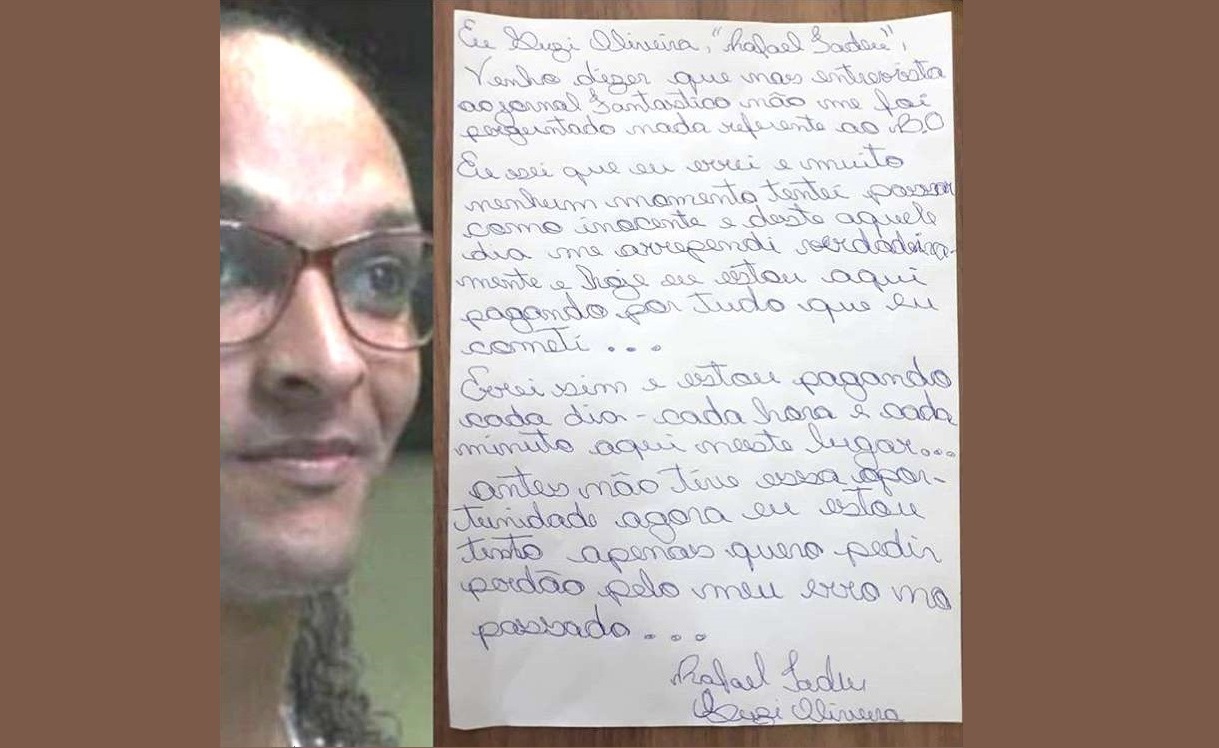 Presidiária Suzy escreve carta após desdobramentos da entrevista com Drauzio Varella