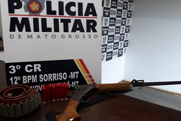 Marido é preso após ameaçar matar a mulher com uma espingarda em MT
