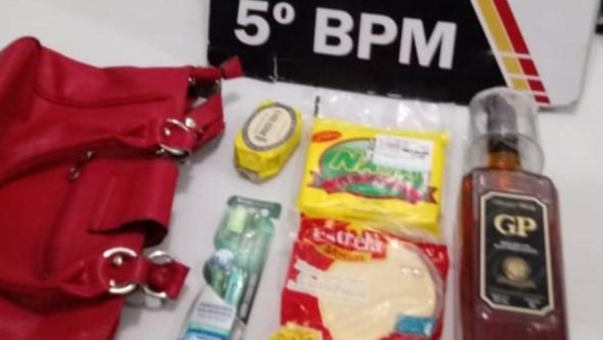 Rondonópolis | Mulher é pega em flagrante com produtos furtados de supermercado