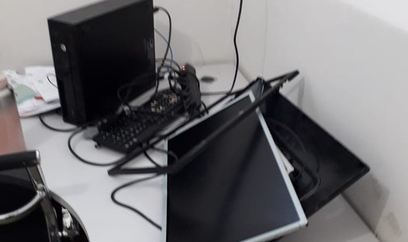 Rondonópolis | Homem que acompanhava pai em UPA é preso por quebrar equipamentos e tentar agredir médica