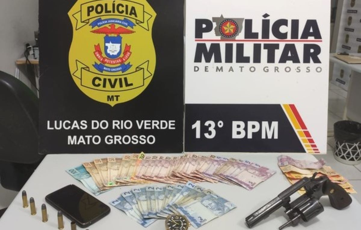 Lucas do Rio Verde | Jovem é preso e adolescente é detido após assaltarem empresa