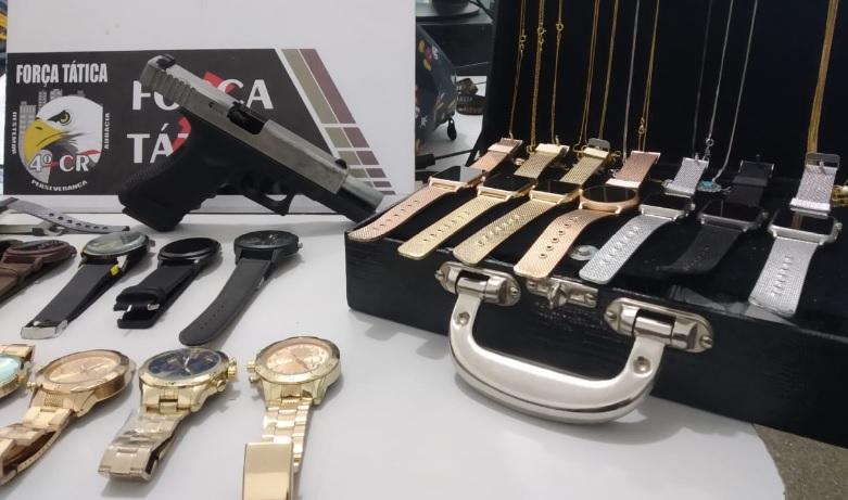 Força Tática prende casal e recupera produtos roubados de loja em Rondonópolis