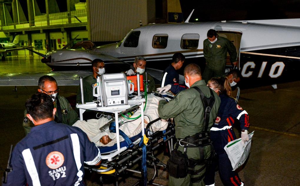UTI Aérea transporta primeiro paciente do interior para Cuiabá