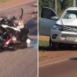 Sinop | Batida de frente entre moto e Hilux deixa um morto e outro gravemente ferido 7