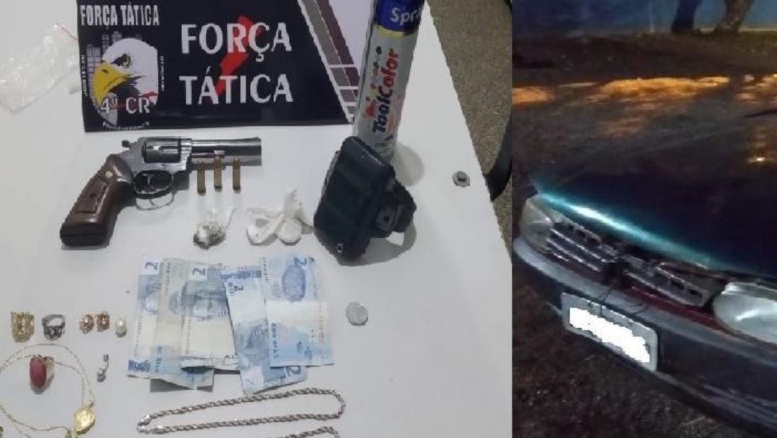 Força Tática prende suspeito de roubos e apreende veículo usado nos crimes em Rondonópolis