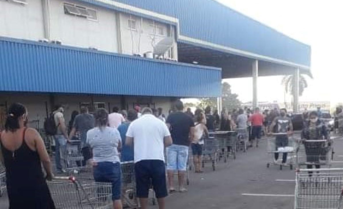Falta de conscientização causa aglomeração em diversos estabelecimentos após publicação de novo decreto