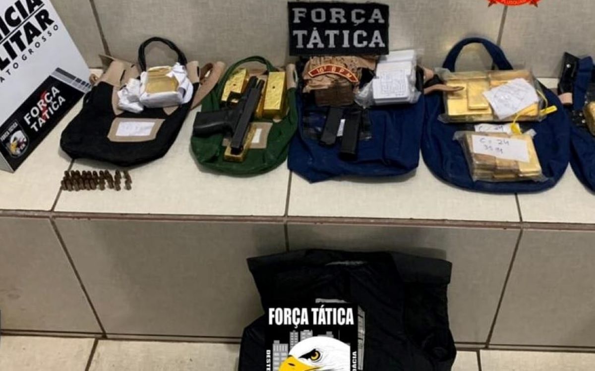 Água Boa | Força Tática intercepta avião e encontra arma de fogo e carga de ouro não declarada
