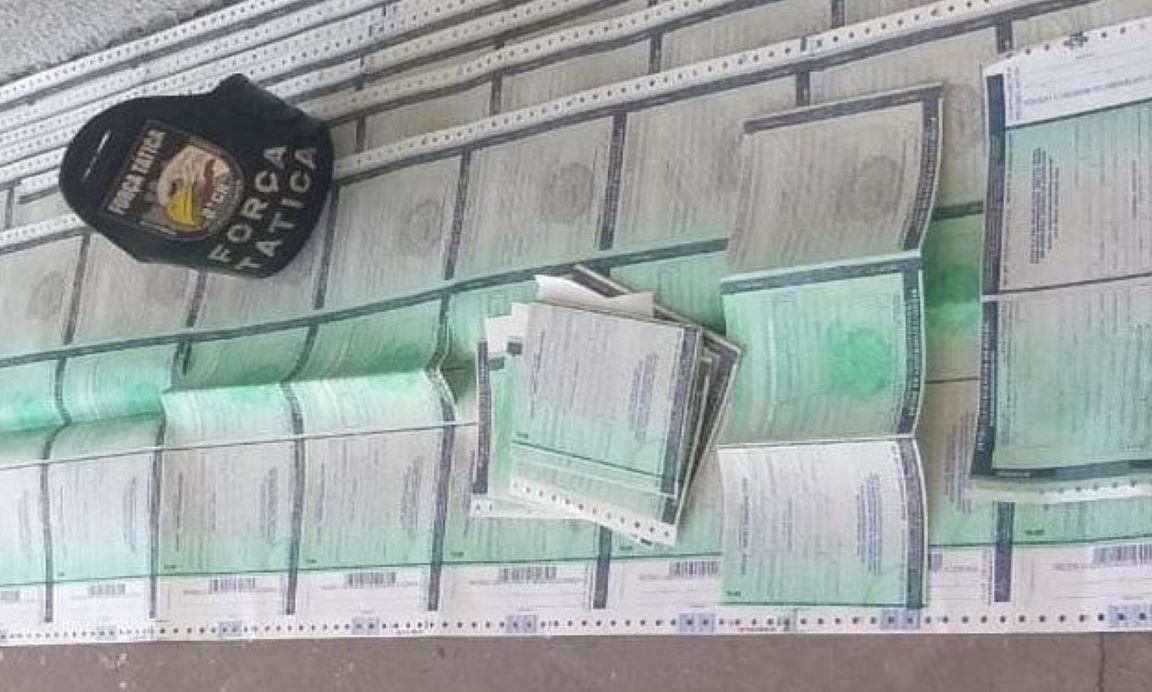 Mato Grosso | Homem é preso com 102 cédulas de Certificados de Registro de Veículo