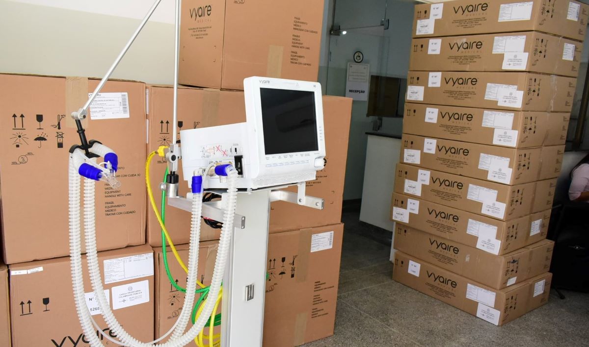 Rondonópolis recebe 20 novos respiradores para o atendimento de pacientes com Covid-19