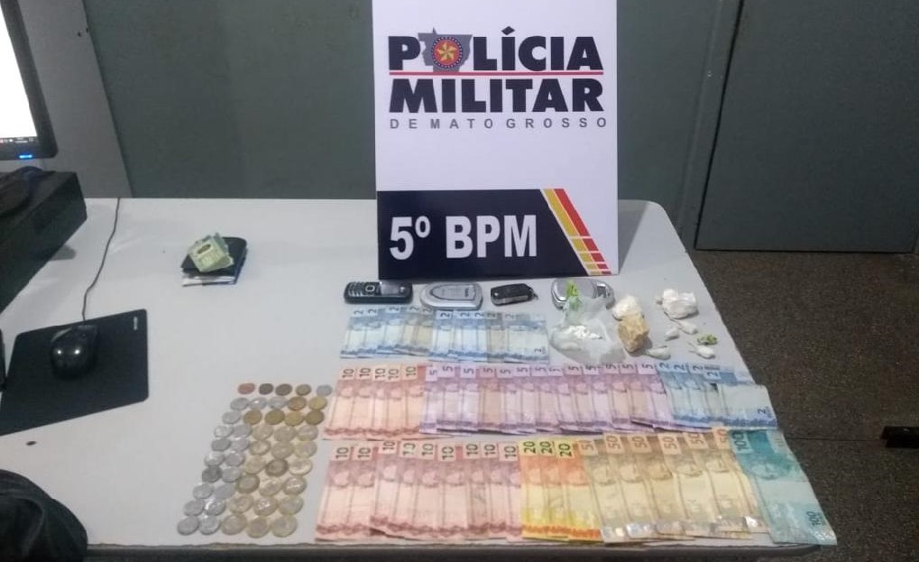 Rondonópolis | Motorista é preso com pasta base, cocaína e dinheiro