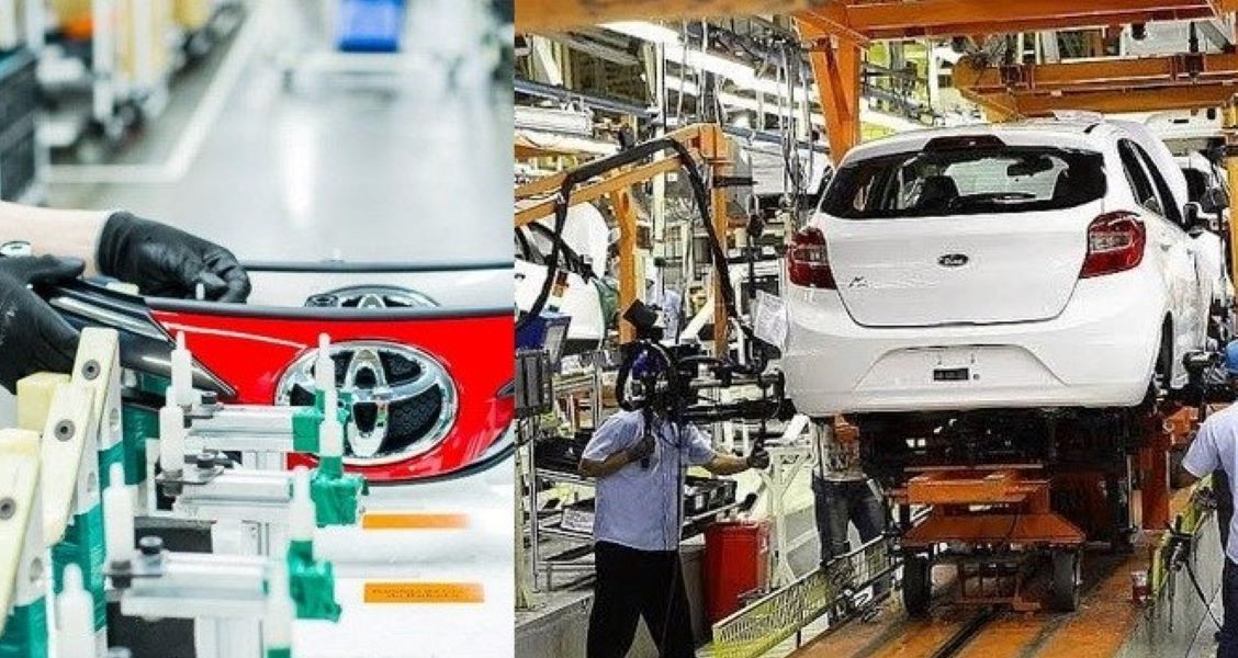 Ford e Toyota retomam hoje a produção de veículos no país