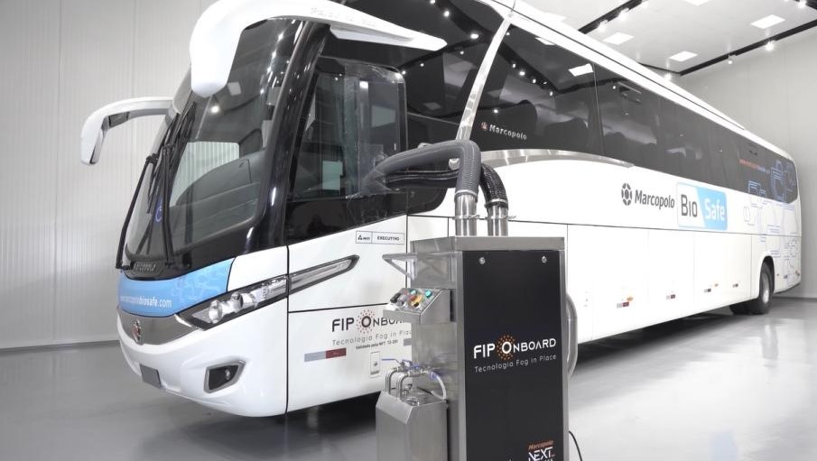 Empresas de ônibus no Brasil e no exterior adotam inovações da Marcopolo para evitarem contaminações por coronavírus