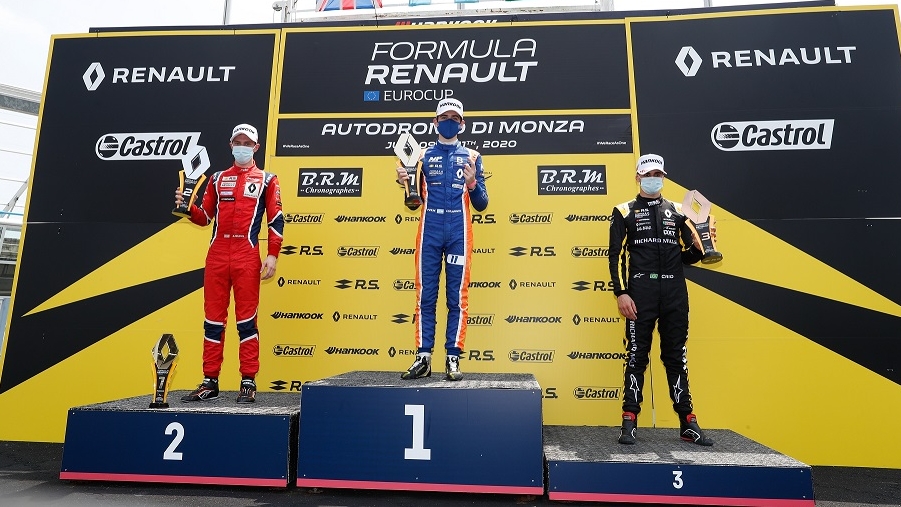 Caio Collet sobe ao pódio da primeira corrida da Fórmula Renault Eurocup 2020