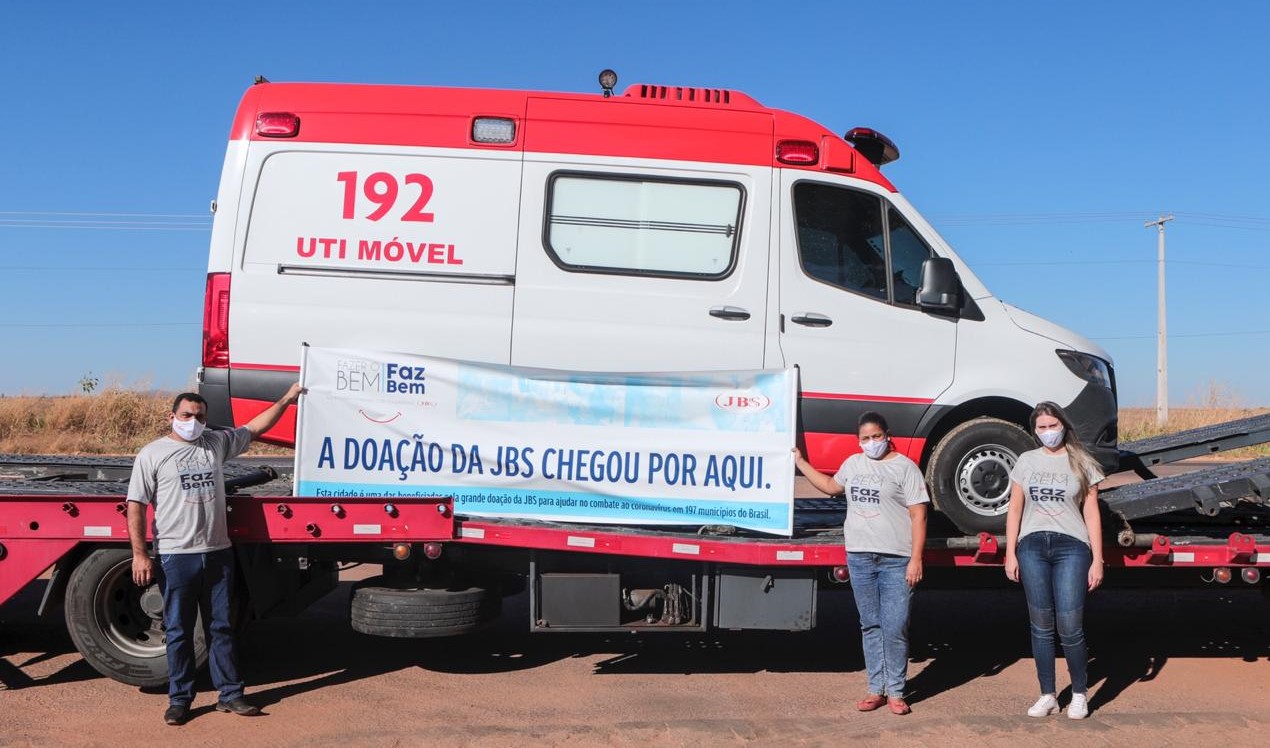 Água Boa é contemplada com uma ambulância doada pela JBS