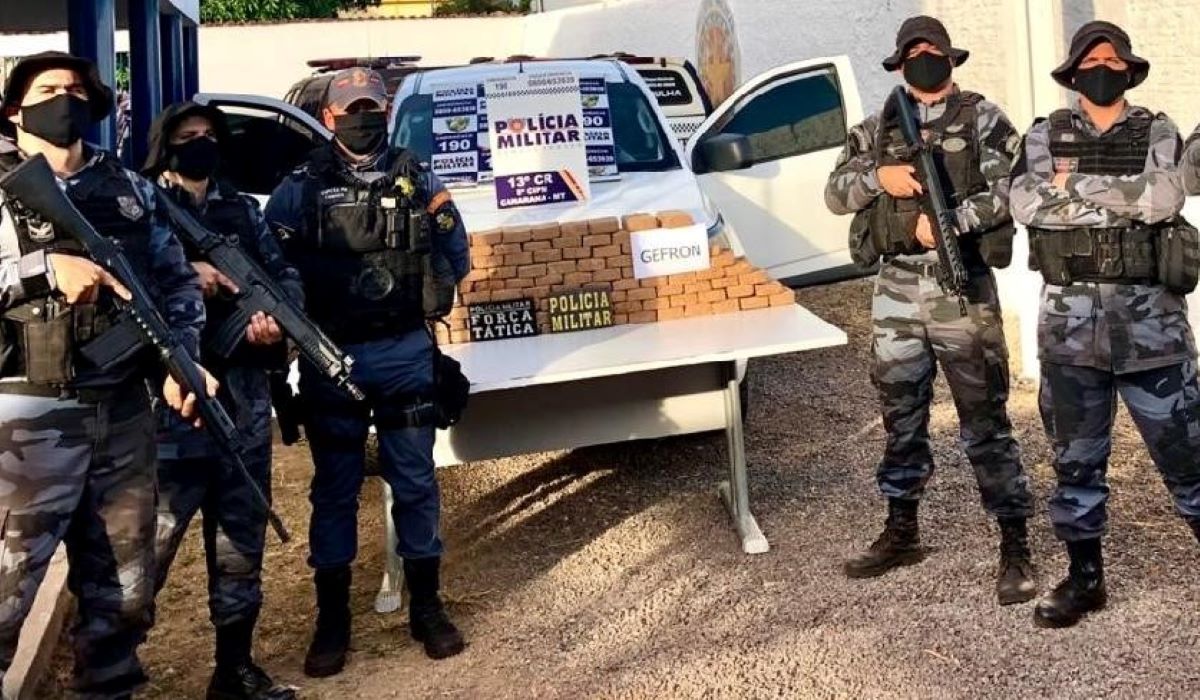 Mato Grosso | Depois de três dias de trabalho, forças de Segurança apreendem 117 quilos de pasta base de cocaína